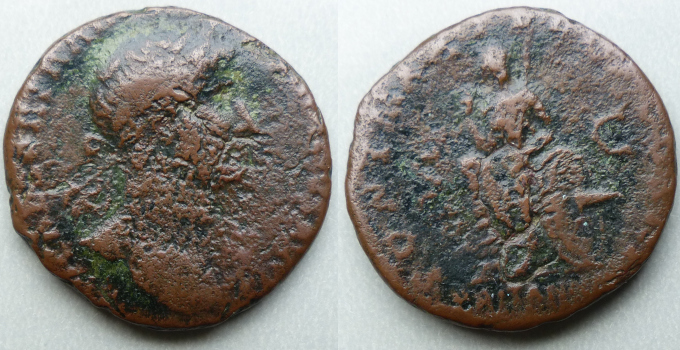 Hadrian, BRITANNIA copper as